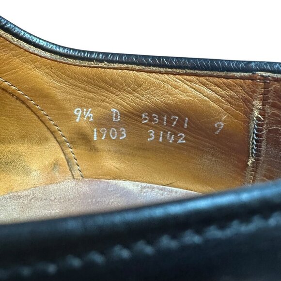 Allen Edmonds Chester Black Leather Wingtip Oxford Shoes Men’s 9.5 D Made in USA main image 6